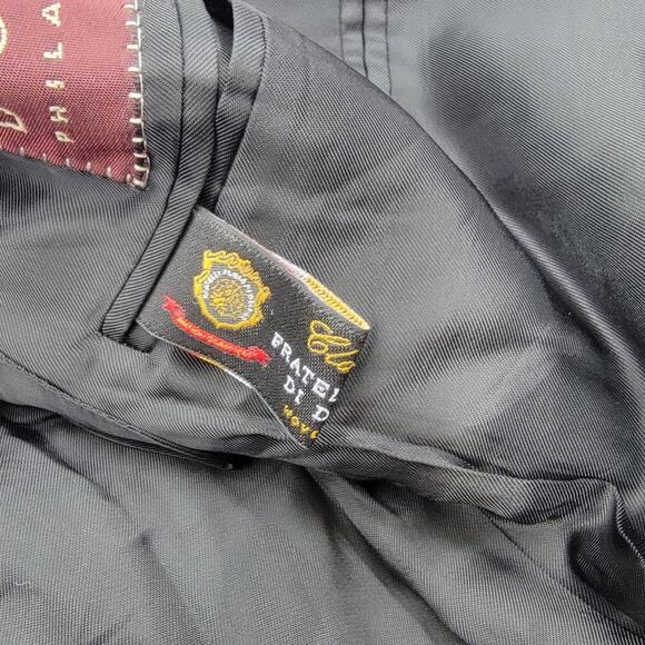 Canali Proposta Super 120s Wool Blazer Black Lined Size 36C - Picture 7 of 8